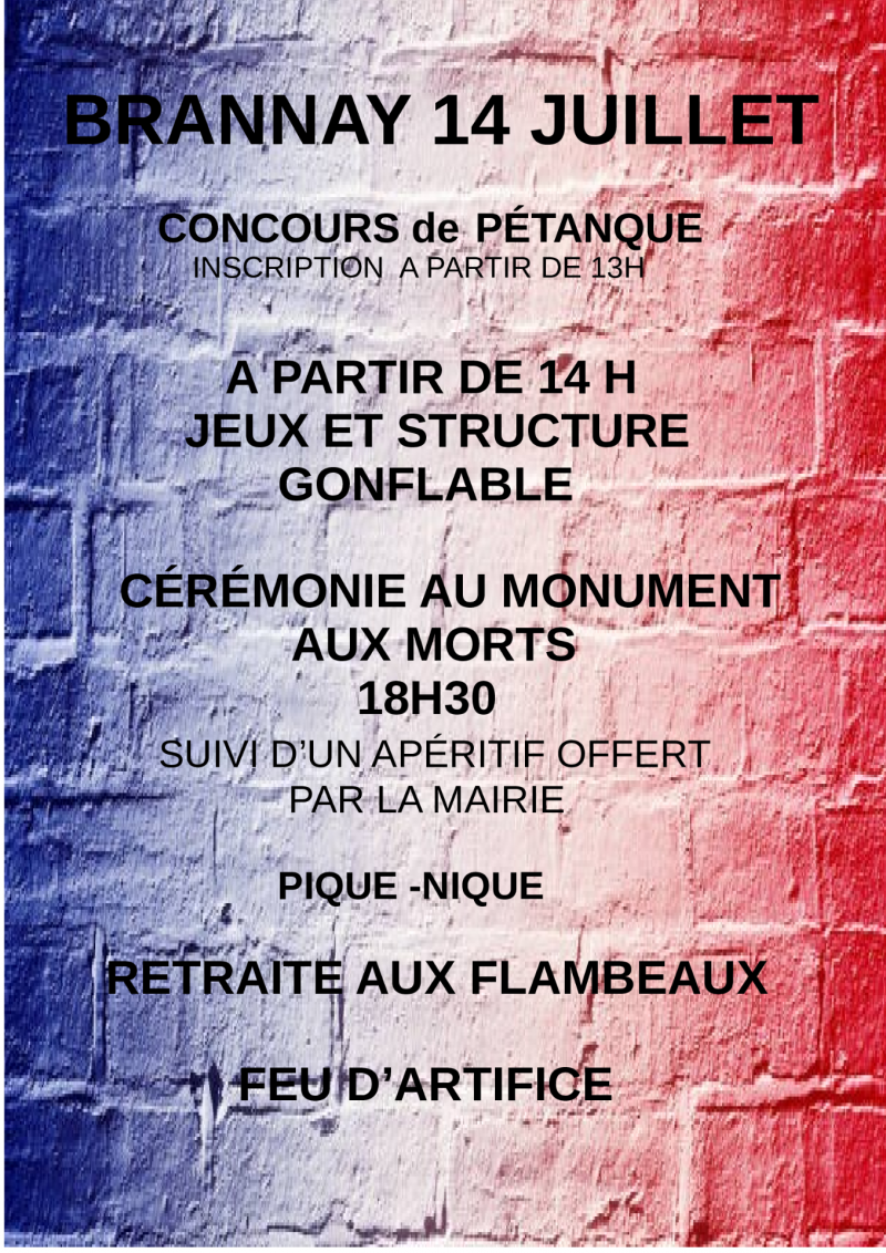 FÊTE DU 14 JUILLET 